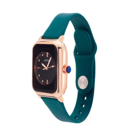 Women's watches female, dark green strap-2