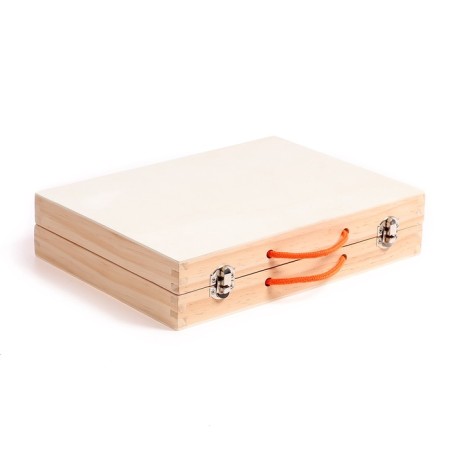 Developing game "Carpenter's set + designer in a suitcase" 7 × 30 × 23 cm, 33 elements-10