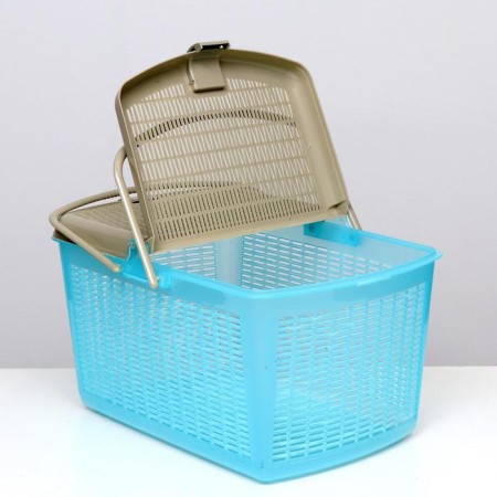 Basket 47x36x27.5 cm, turquoise-3