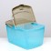 Basket 47x36x27.5 cm, turquoise