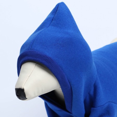 Single-fat sweatshirt for dogs (foot with a hose), size L (DS 35, Osh 42-44, OG 54-58), blue-9