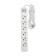 Extension cord Premium 6 nests, 3m, 3x1.5mm², s/s, with a switch, white rexant