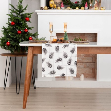 Walking on the table New Year's Ethel Merry Christmas 40*146 cm, 100% cotton, sarzha 190 g/m2-3