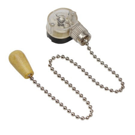 REXANT wall -mounted switch with a wooden tip, silver, 1 pcs-1