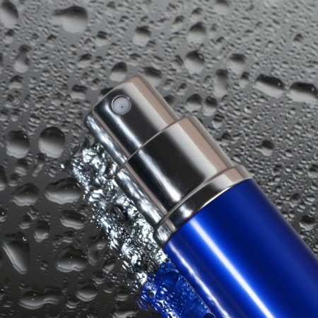 Perfume bottle, with a spray, 10 ml, blue color-6