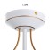 Franix chandelier 3he27 40w is white 54x54x30 cm Bayerlux