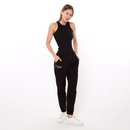 Women's trousers, black color, size 46