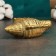 Steam stand "Shell" 17x11x5cm, bronze with gilding