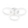 Ceiling light ESCADA, 10282/3LED. 1x45W, LED, 3372LM, 3000/4000/6000K, 440x440x100 mm, white color