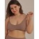 Female top on adjustable straps with cups Top with Cup, size 54-56, color chocolate
