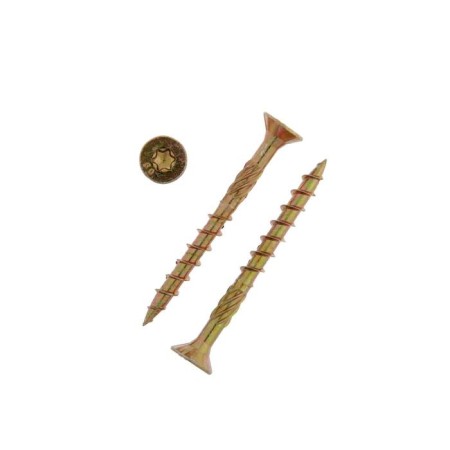 Structural self -tapping infix, 6x60 mm, test, Torx 30, yellow zinc, 100 pcs.