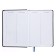 Diary Initiated A5 160 sheets attomex.croco, solid cover of artificial leather with foam rubber, 2 lies, block 70 g/m2, blue
