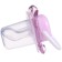 Nipple - orthodontic dummy, silicone, +6 months, with a cap, purple color