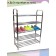 Tribune shoes, 610 × 230 × 830 mm, 5-tier shoes, chromium color