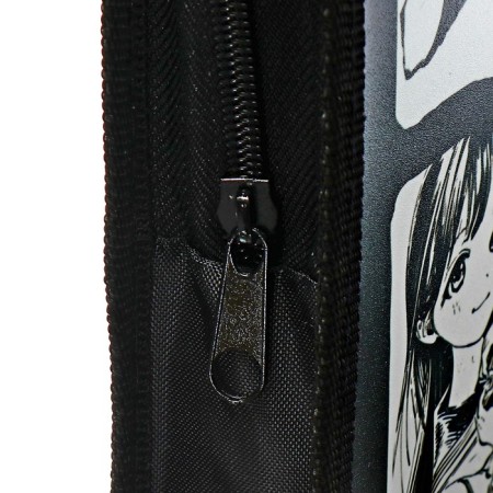 Folder with A4 handles, 340 x 245 x 45 mm, plastic, handles, ONICS PT-14 "Black and white anime"-3