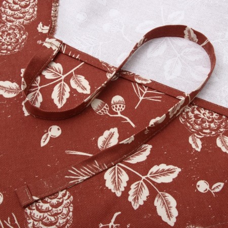 Apron Ethel "New Year’s Plants" 60x70 cm, 100% HL, Rogozhka 186 g/m2-6