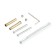 Lockland bar handles for fire castles, stainless steel