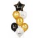 Bouquet of balls "Happy birthday. Classic ", latex, foil, set: 7 pcs., Mix