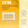 Ventilation grate Zein, 60 x 120 mm, with a flange, inexhaustible