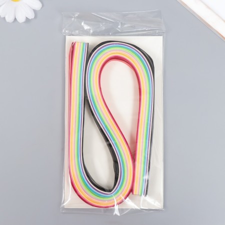 Strips for quilling 180 strips density 120 g "color" width 1 cm length 54 cm-3