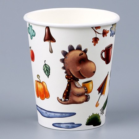 A glass of paper "dinosaurians", in a set of 6 pcs.-2