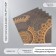 Scrapbooking paper "Mandala on the black" density 180 grams set 5 pcs 30.5x32 cm