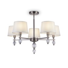 Charya Freya Fr5679PL-05N Milena, 680x680x480 mm, E14, 5x60W, Nickel color