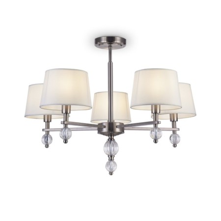 Charya Freya Fr5679PL-05N Milena, 680x680x480 mm, E14, 5x60W, Nickel color