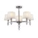 Charya Freya Fr5679PL-05N Milena, 680x680x480 mm, E14, 5x60W, Nickel color