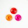Beads for creativity plastic "Ring" Color set 100 pcs 1.2x1.2 cm