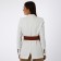 Women's belt, width 11 cm, leather buckle, red color