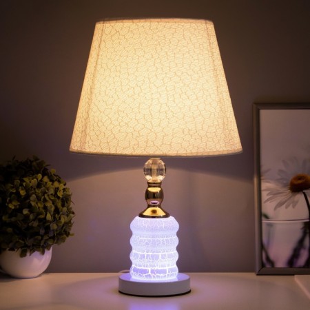 Highway lamp 16138/1 E27 40W+LED light-gold backlight 28x28x45 cm Risalux-1