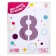 Foil ball 40 "Number 8", Slim orchid
