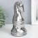 Souvenir Ceramics "Chess Figure. Horse" silver 20.5x10x10 cm
