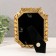 Photo frame Polystone 10x15 cm "Vegetable monograms" gold 17x1.8x22 cm