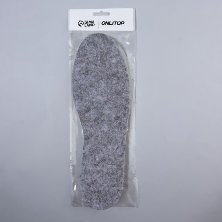 Insoles (felt, lat) 2x university 28-46 rub 29cm gray package from-4