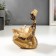 Souvenir Polystone stand "African with a gold sheet" 14x14.8x9.5 cm
