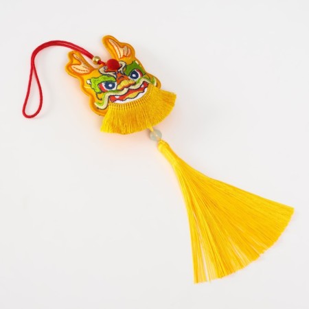 Suspension-Sasha Textile "Dragon" yellow 2x7.5x24 cm-4