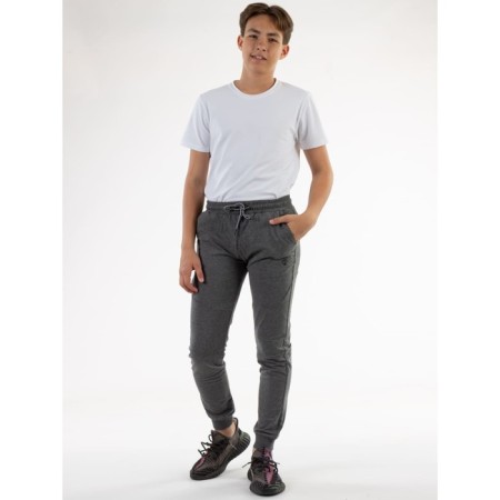 Sports pants for ISEE boys, height 122-128 cm, dark gray color-4