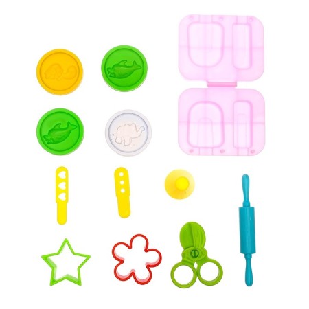 Set for playing with plasticine "Ice Cream Stop", 4 jars of plasticine, in a bag-2
