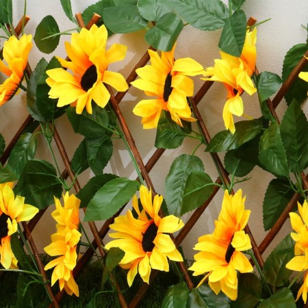 Decorative fence, 110 × 40 cm, “sunflowers”, Greengo-1