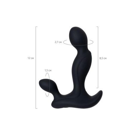 Toyfa Popo Pleasure Vela anal stimulator, black color-6