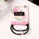 Hair elastic band "Anet" (set 2 pcs) heart, 5 cm, mix