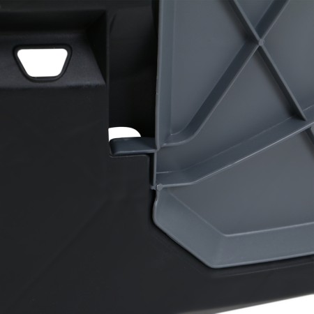 Plastic composter, 800 l, 78 × 108 × 108 cm, black-4