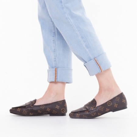 Mokasins are children, the color is brown mix, size 36 (fact size 34)-4