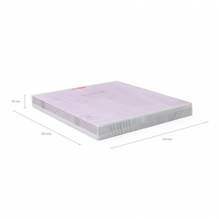 Notebook of 18 sheets in the Erichkrause Classic Code, Capple Cardboard Cover, Offset Bloc, 100%White, Violet-7