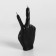 Figure candle "Hand-Peace", 10x4 cm, black