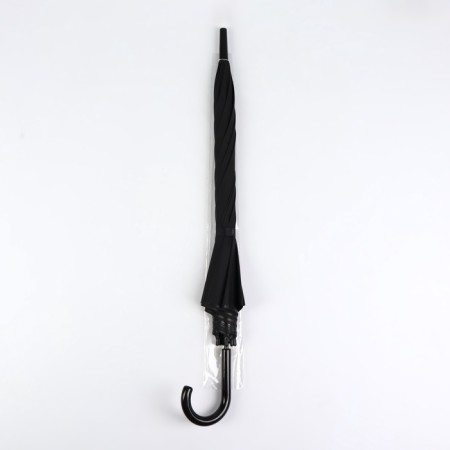 Umbrella - semi -automatic cane, 8 spokes, r = 52/58 cm, d = 116 cm, black color is black-3