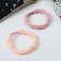 Hair elastic band "Mahrushka Elite" weaving bright strips of color, 5 cm, mix