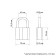 The Stayer Master castle is hinged, a metal case, with a hardened arc, in a box, 70 mm
